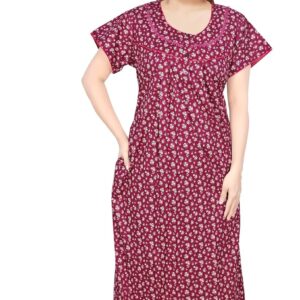 Satyam Nighties Women 3XL Premium Cotton Nighty With Pocket
