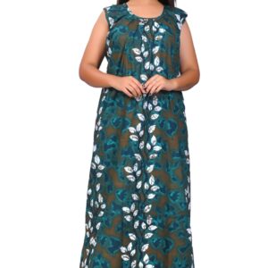 Fabimi Women's Sleeveless Cotton Nighty in XXL Size - Comfortable and Stylish