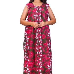 Fabimi Women's Sleeveless Cotton Nighty in XXL Size - Comfortable and Stylish - Rani