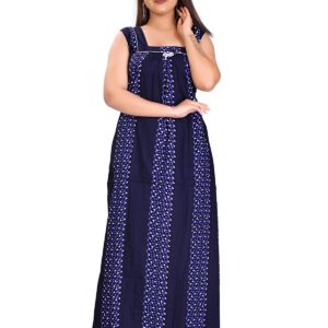 Fabimi Women Sleeveless XL Size Cotton Nighty
