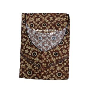 Satyam Nighties Premium Soft Cotton Nighty for Women - XXXL Size with Stylish Print Design