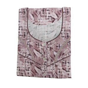 Satyam Nighties Women's 60-Inch Length Regular Size Cotton Nighty - Soft & Comfortable Sleepwear