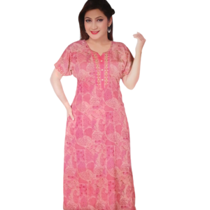 Satyam Nighties Women's Regular Size Alpine Fabric Nighty - Sixty Length Sleepwear