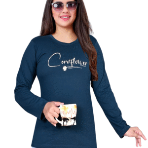 Women’s Full Sleeves T-Shirts – Shinker Fabric – Sizes S, M, L, XL, XXL